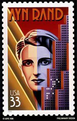 Ayn Rand 
Postage Stamp